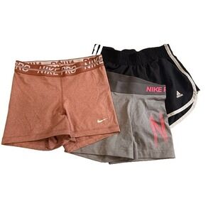 3  Short 2-Nike Pro Dri-FIT Small & 1- Adidas XS